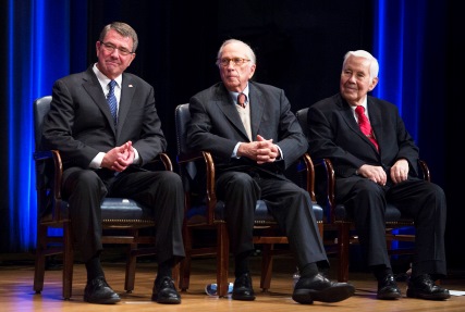 SecDef Carter recognizes Senators Nunn and Lugar on 25th anniversary of Cooperative Threat Reduction Program 