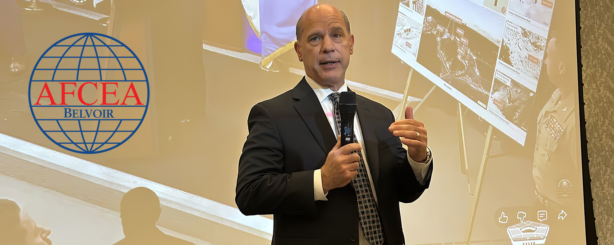 DTRA’s Chief Technology Officer Daniel DelGrosso at the AFCEA Belvoir Luncheon