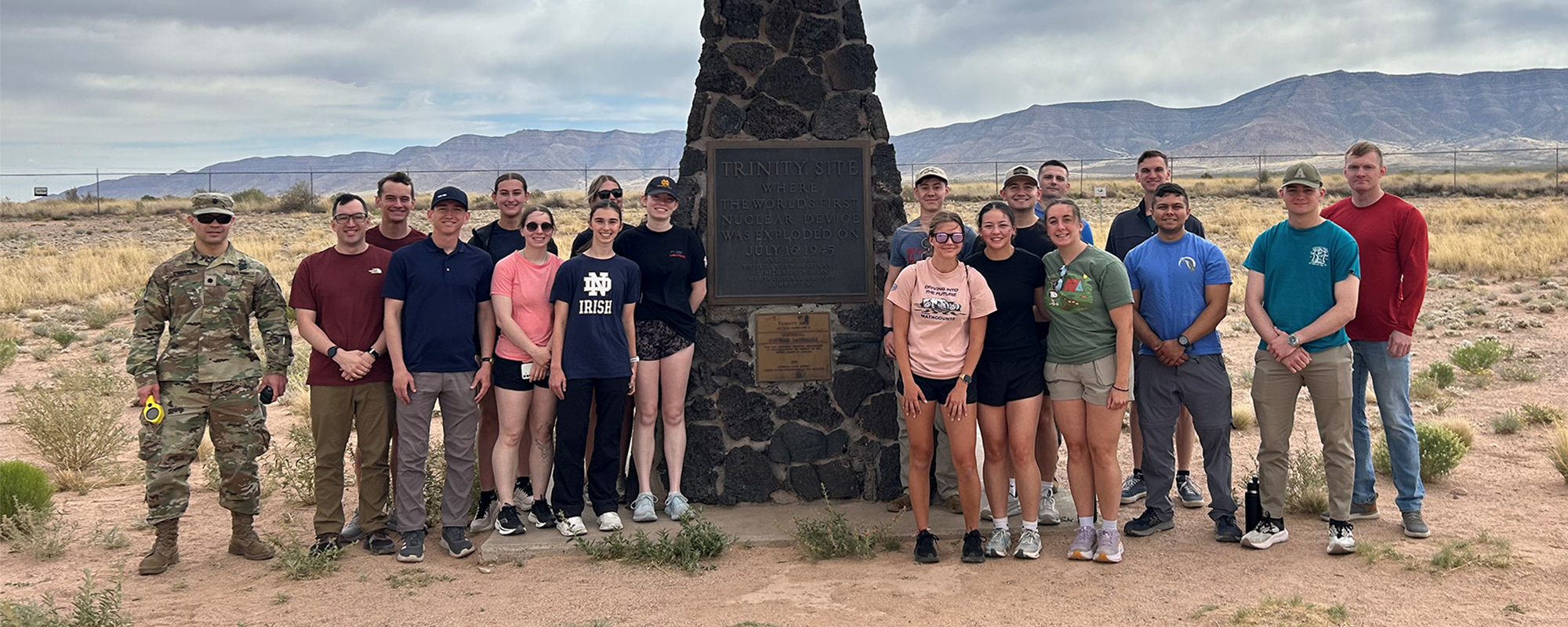 DTRA leaders hosted 15 service cadets for the annual Memorial Day Trinity site tour.