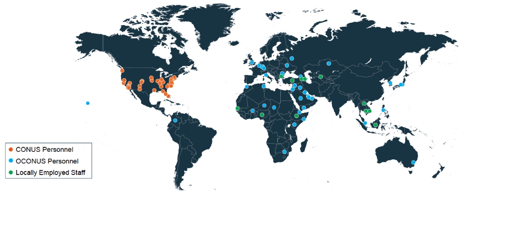 locations DTRA serves around the world