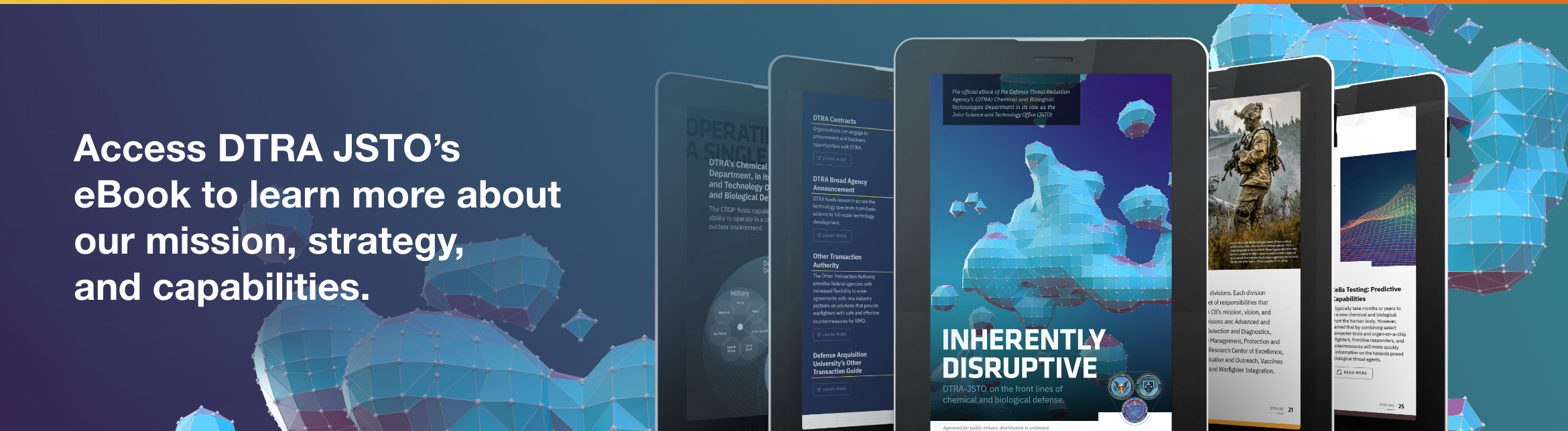 Access DTRA JSTO's eBook to learn more about our mission, strategy and capabilities.